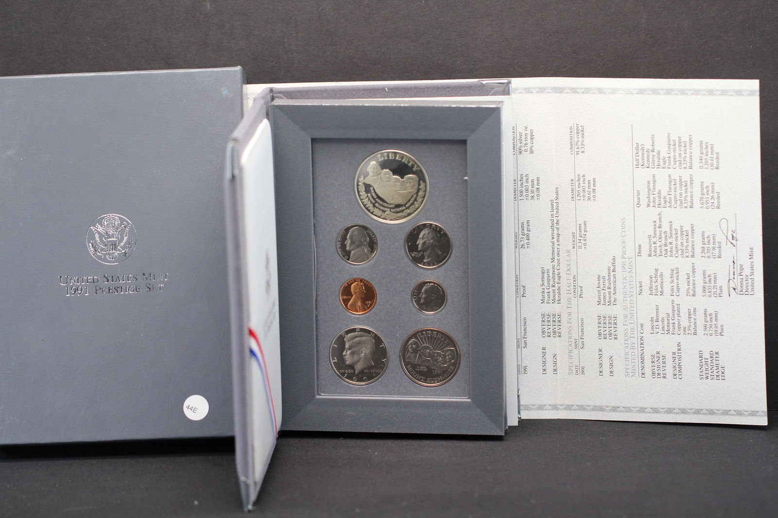 1991-S US Mint 90% Silver Prestige Set OGP/COA (1 of 4)