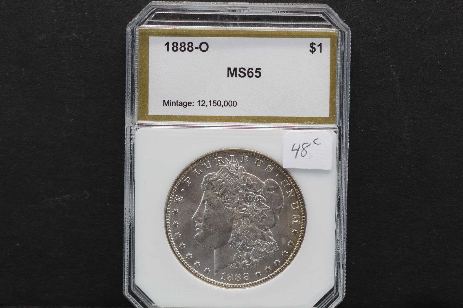 1888 O, Silver Morgan MS65, Great Details & Mirror, Graded by PCI, 136 Years Old! (1 of 5)