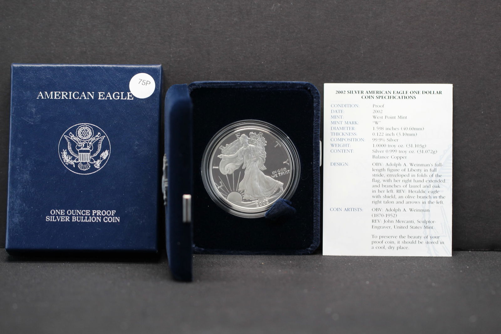 2002-W Proof American Silver Eagle (1 of 4)