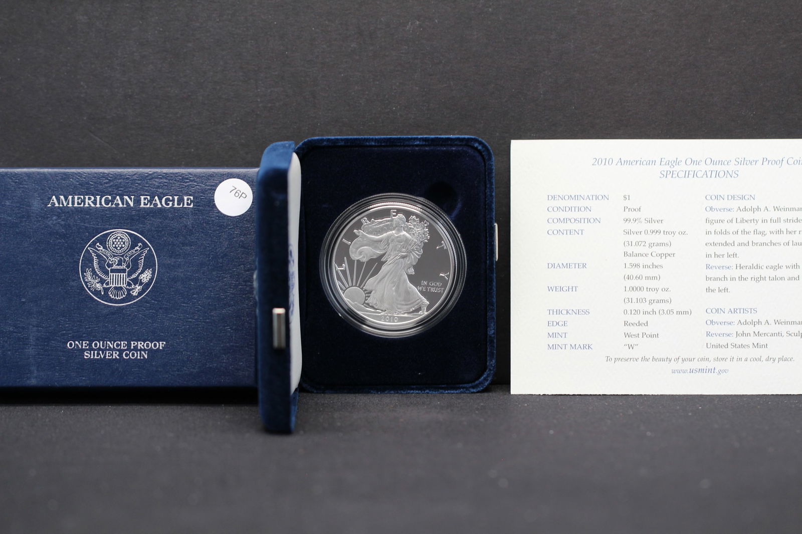 2010-W Proof American Silver Eagle (1 of 4)