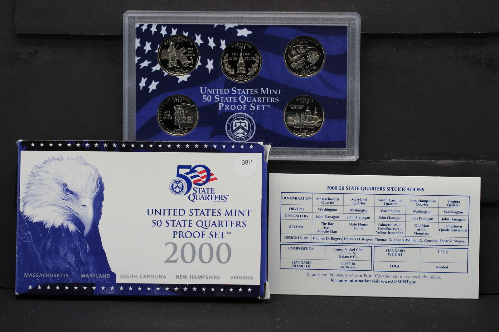 2000-S U.S. State Quarter Proof Set (1 of 4)