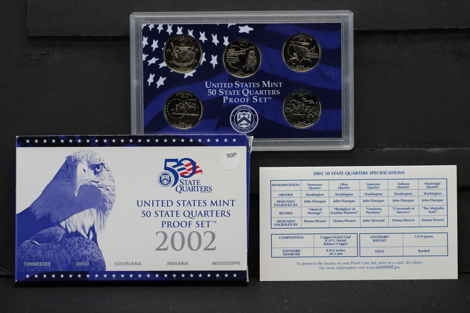2002-S U.S. State Quarter Proof Set (1 of 4)