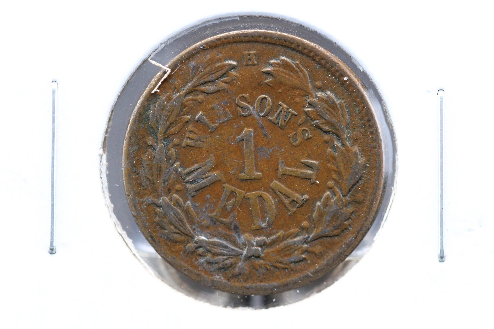 1863 Civil War Token. Wilson's Medal.: 1863 Civil War Token. Wilson's Medal.