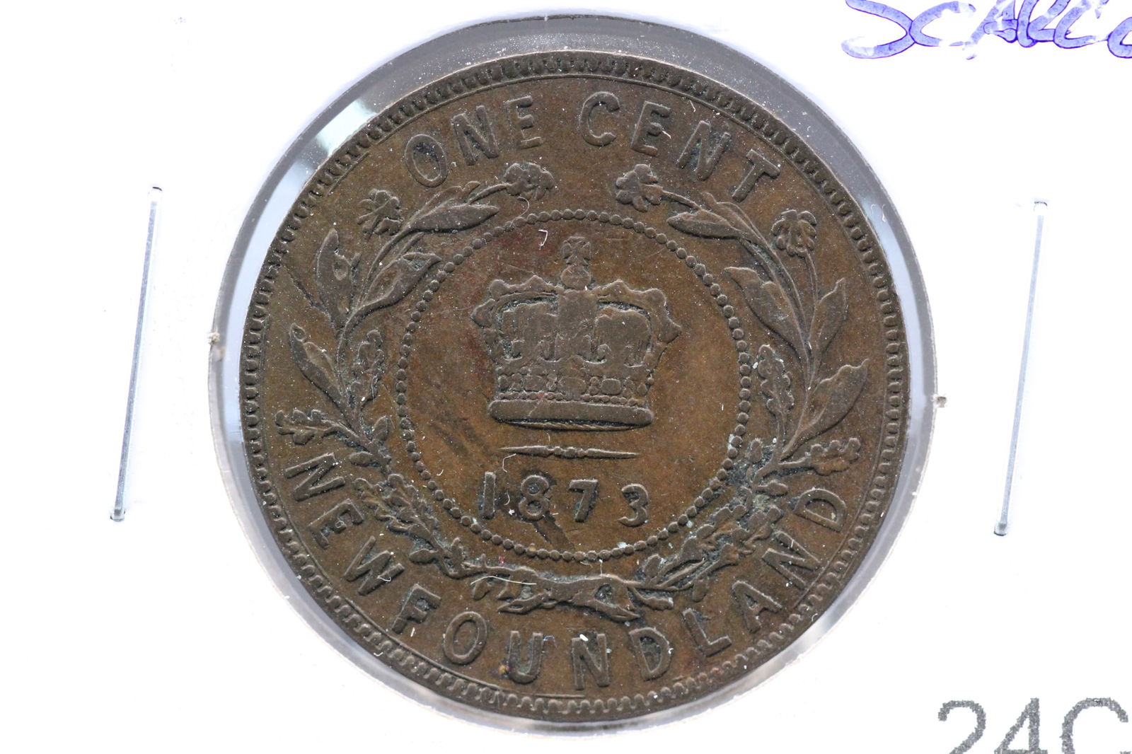 1873 Newfoundland 1 Cent. Scarce. (1 of 3)