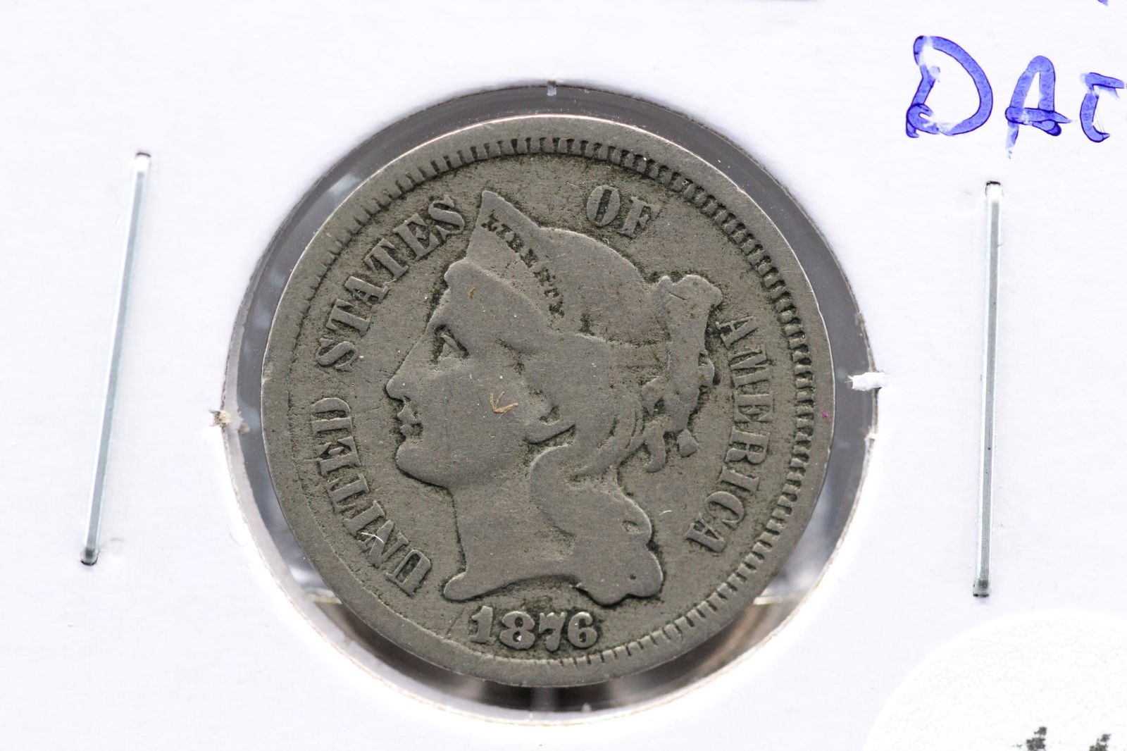 1876 3c Nickel.  Key Date. (1 of 3)