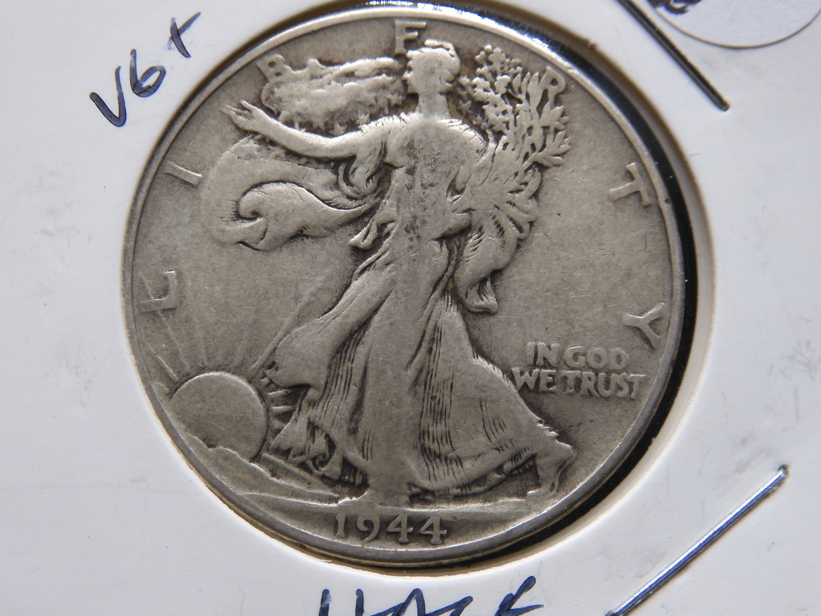 1944 Walking Liberty Silver Half Dollar - WWII Era (1 of 3)