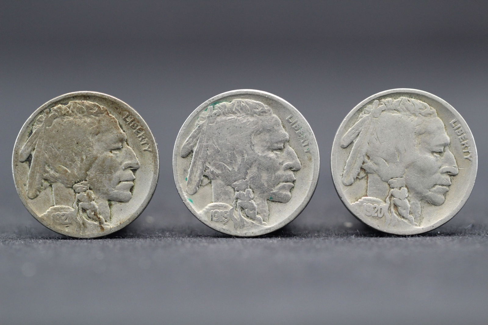 1919, 1920, 1921 Buffalo Nickels (1 of 2)