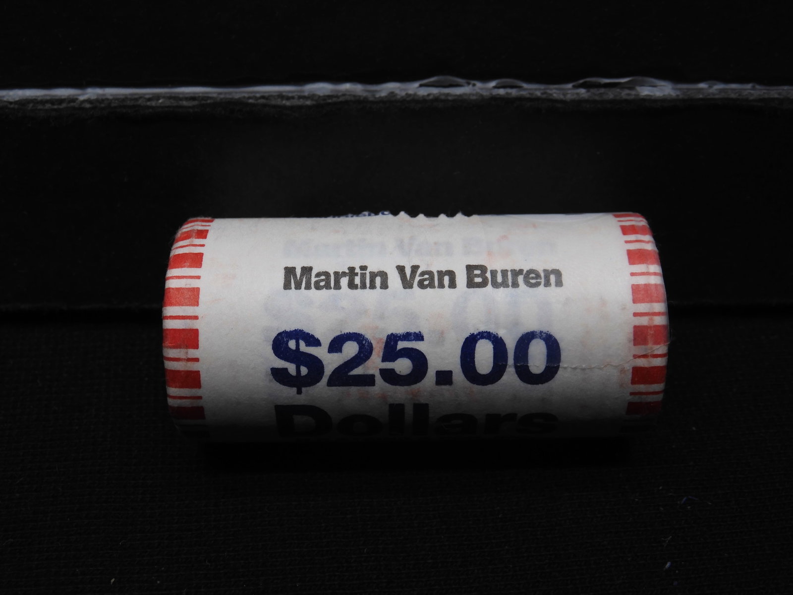 Roll Of 25 Brilliant Uncirculated 2008 Martin Van Buren Presidential Dollars In Unopened Original: Roll Of 25 Brilliant Uncirculated 2008 Martin Van Buren Presidential Dollars In Unopened Original Gov't Roll.