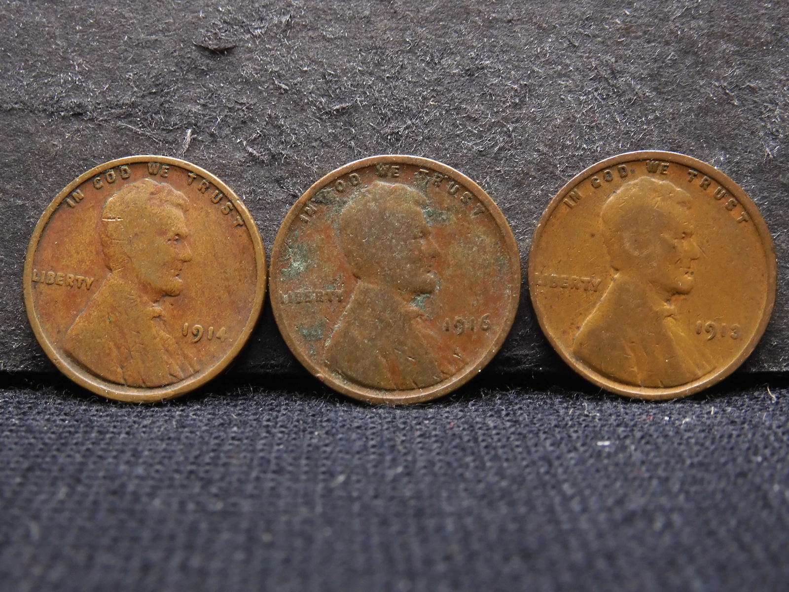 1913, 1914, 1916 Wheat Pennies - Better Early Dates (1 of 3)