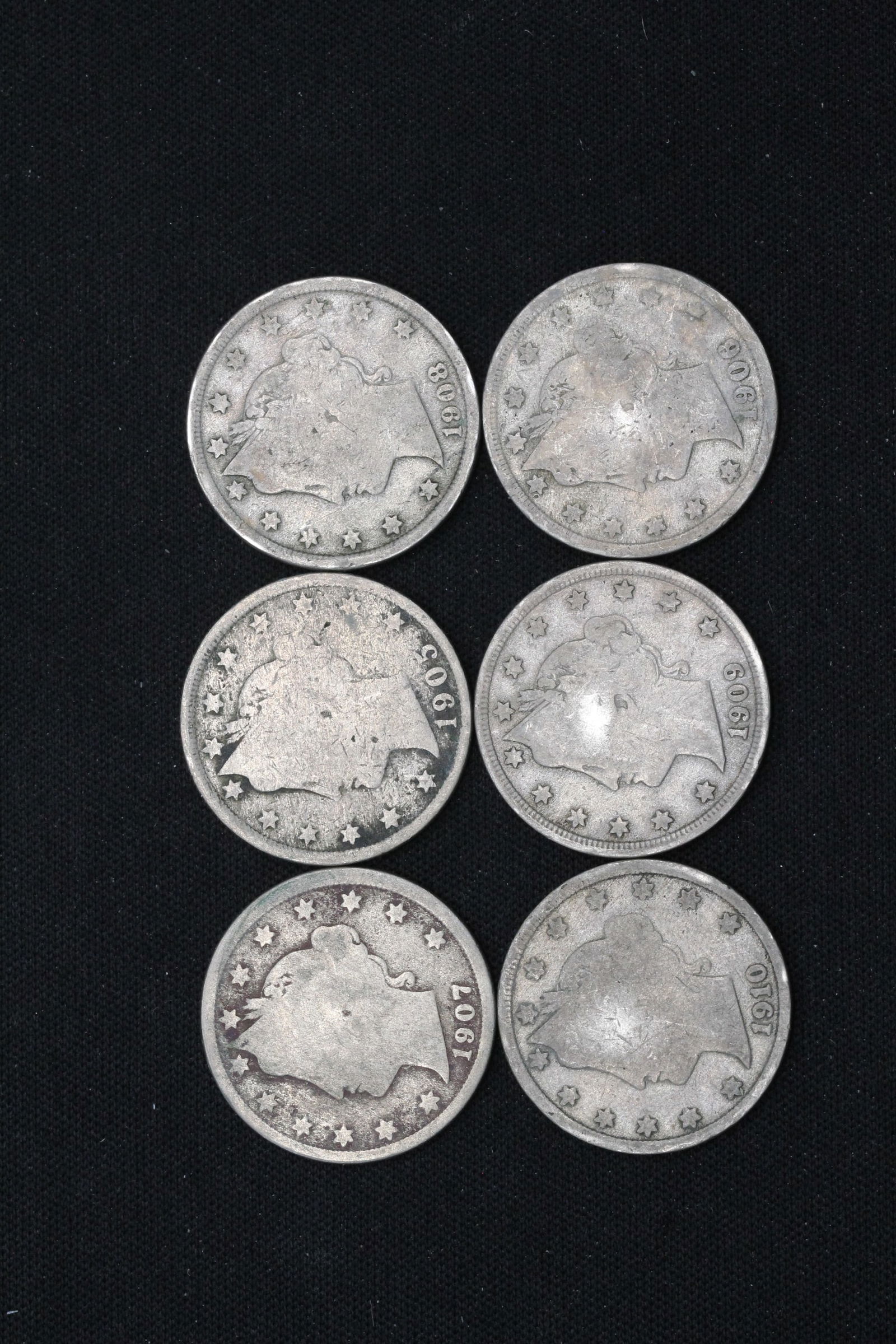 1905-1910 Liberty V Nickels (1 of 2)