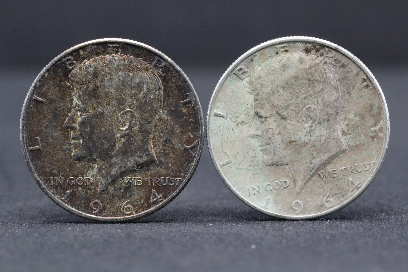 2 1964-D 90% Silver Kennedy Half Dollars (1 of 2)