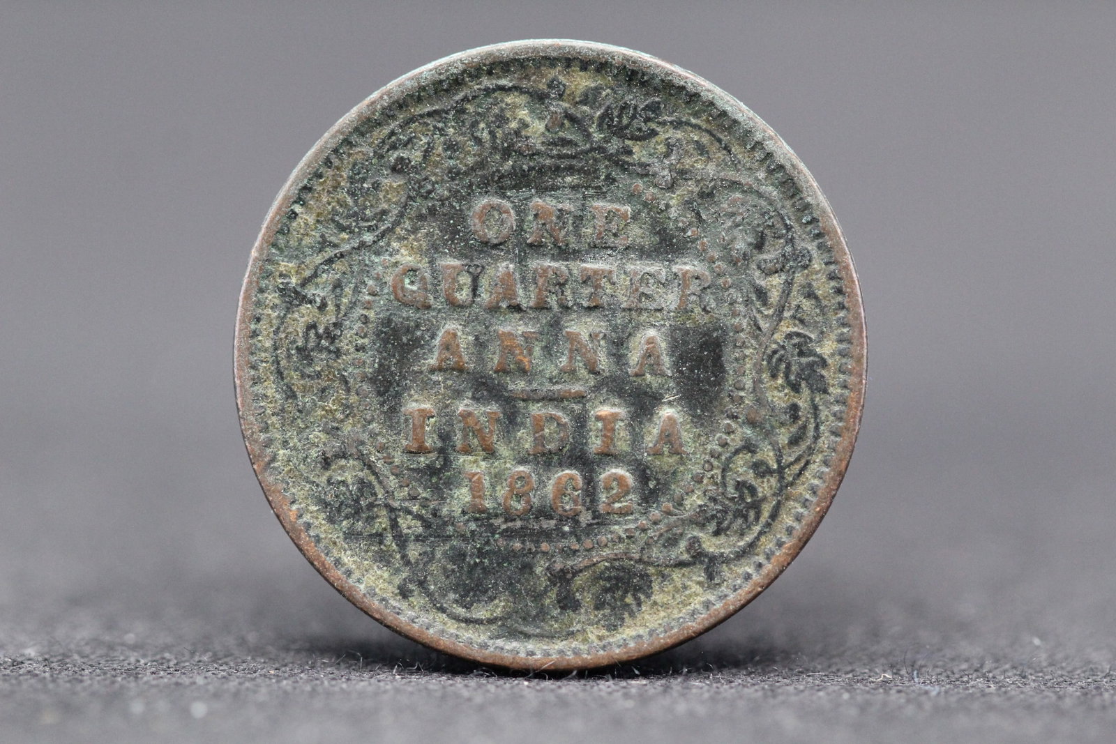 1862 India Queen Victoria Quarter Anna: 1862 India Queen Victoria Quarter Anna