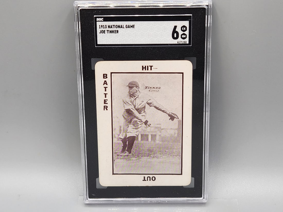 1913 National Game Joe Tinker SGC 6 HOF (1 of 2)