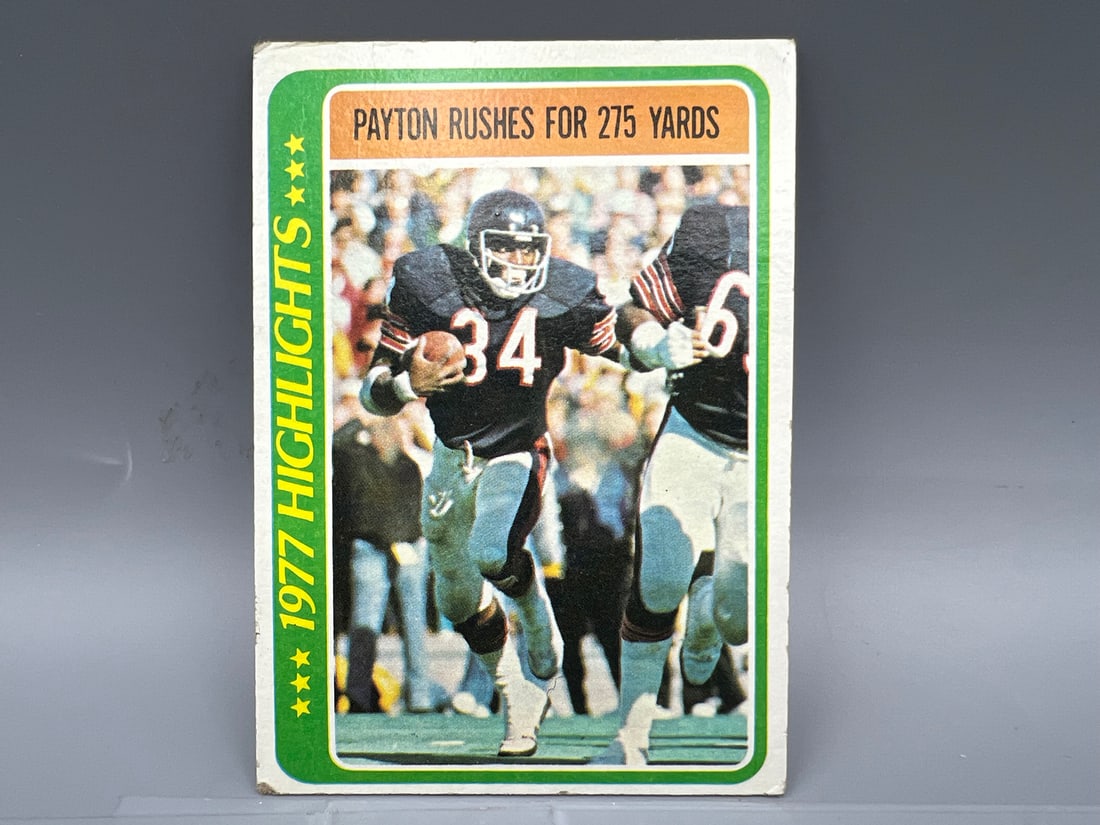 1978 Topps Highlights Walter Payton Rushes For 275 Yards #3 (1 of 2)