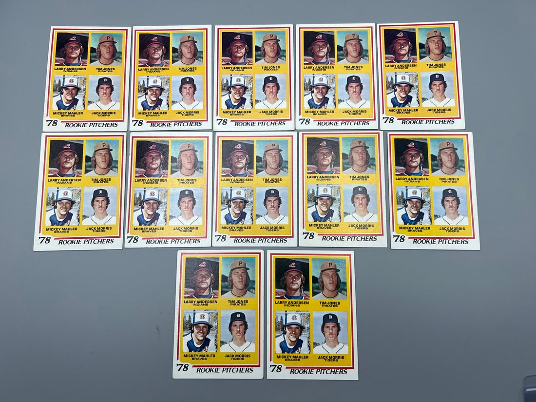 Lot of (12) 1978 Topps Jack Morris RCs #703- Varying Conditions (1 of 2)