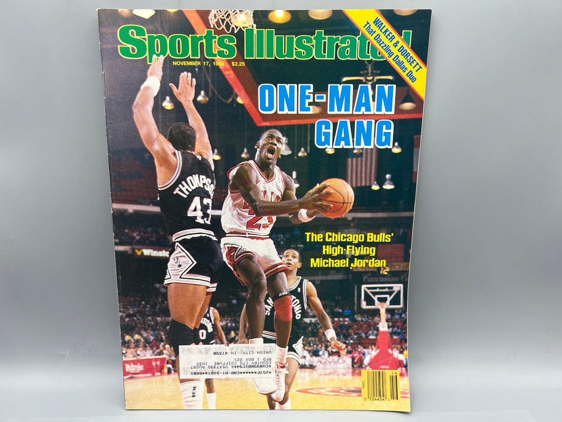 1986 Sports Illustrated One-Man Gang Magazine W/ Michael Jordan Cover: 1986 Sports Illustrated One-Man Gang Magazine W/ Michael Jordan Cover