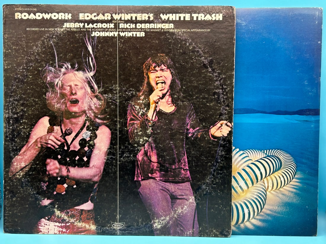 The Edgar Winter Group Vinyl Record Lot of 2 -  Edgar Winter's White Trash Roadwork with Rick (1 of 15)