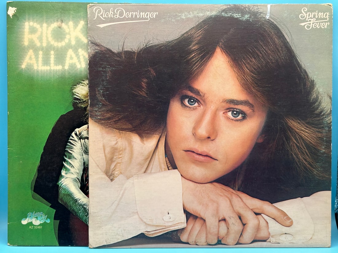 Rick Derringer Lot of of 2 Vinyl Records - All American Boy and Spring Fever (1 of 14)