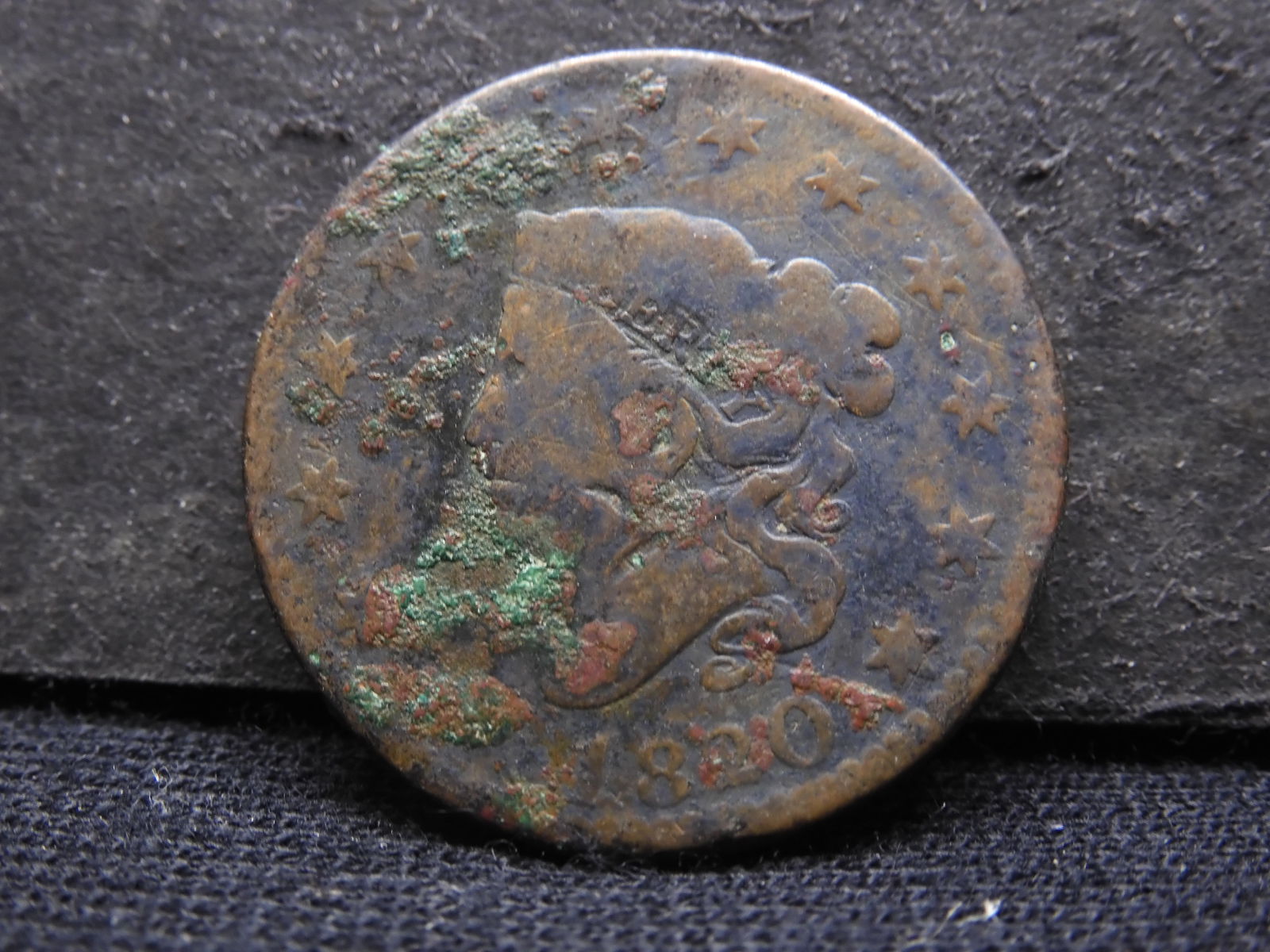1820 Coronet Head Large Cent (1 of 2)
