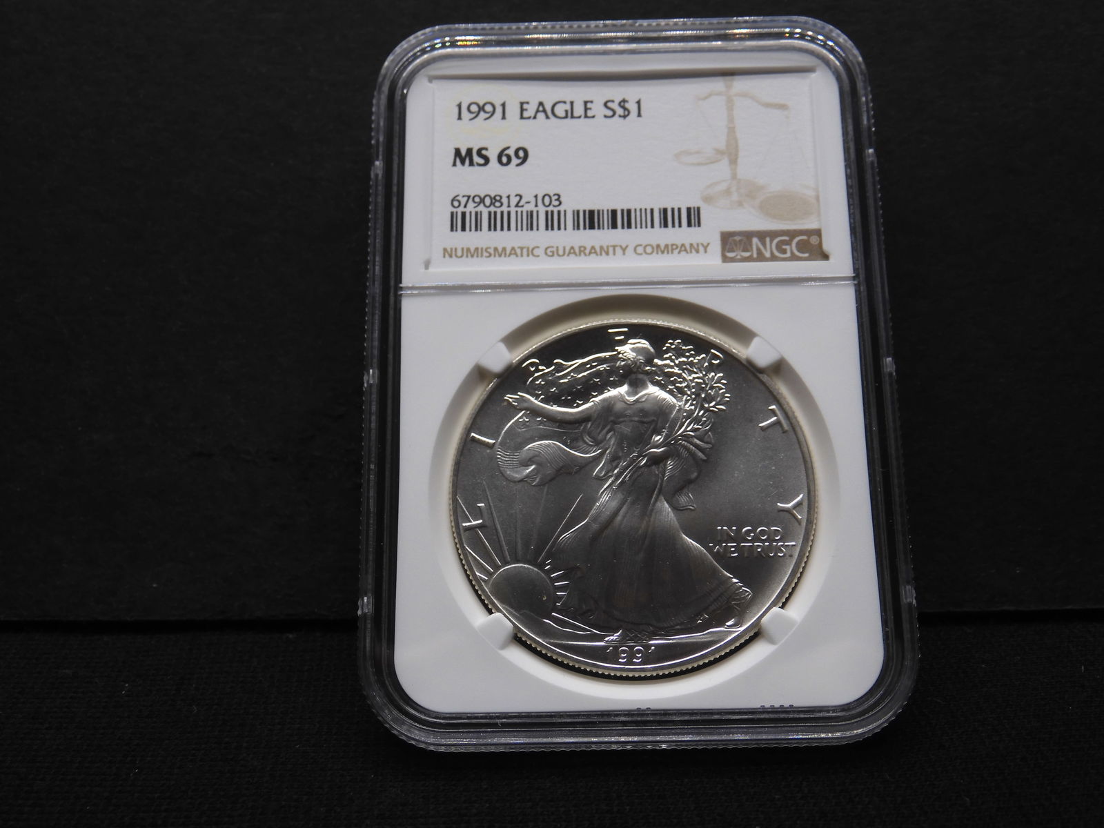1991 American Silver Eagle - NGC MS69 (1 of 4)