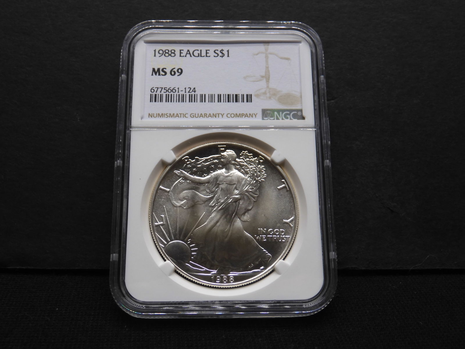 1988 American Silver Eagle - NGC MS69 (1 of 4)