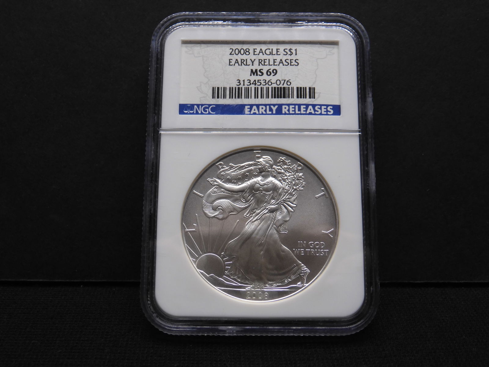 2008 American Silver Eagle - NGC MS69 Early Releases (1 of 4)
