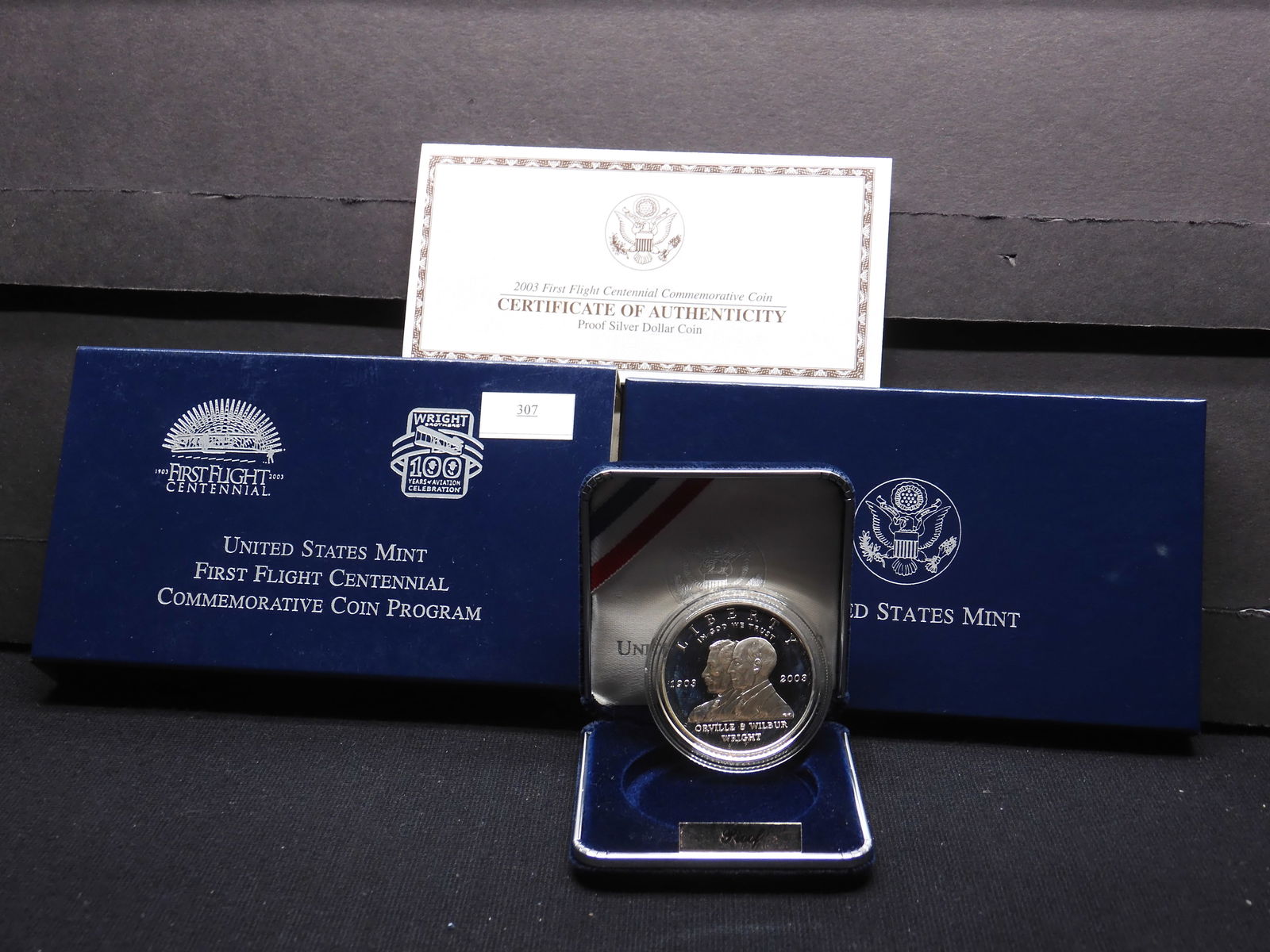 2003-P First Flight Centennial Proof Silver Dollar - OGP (1 of 4)
