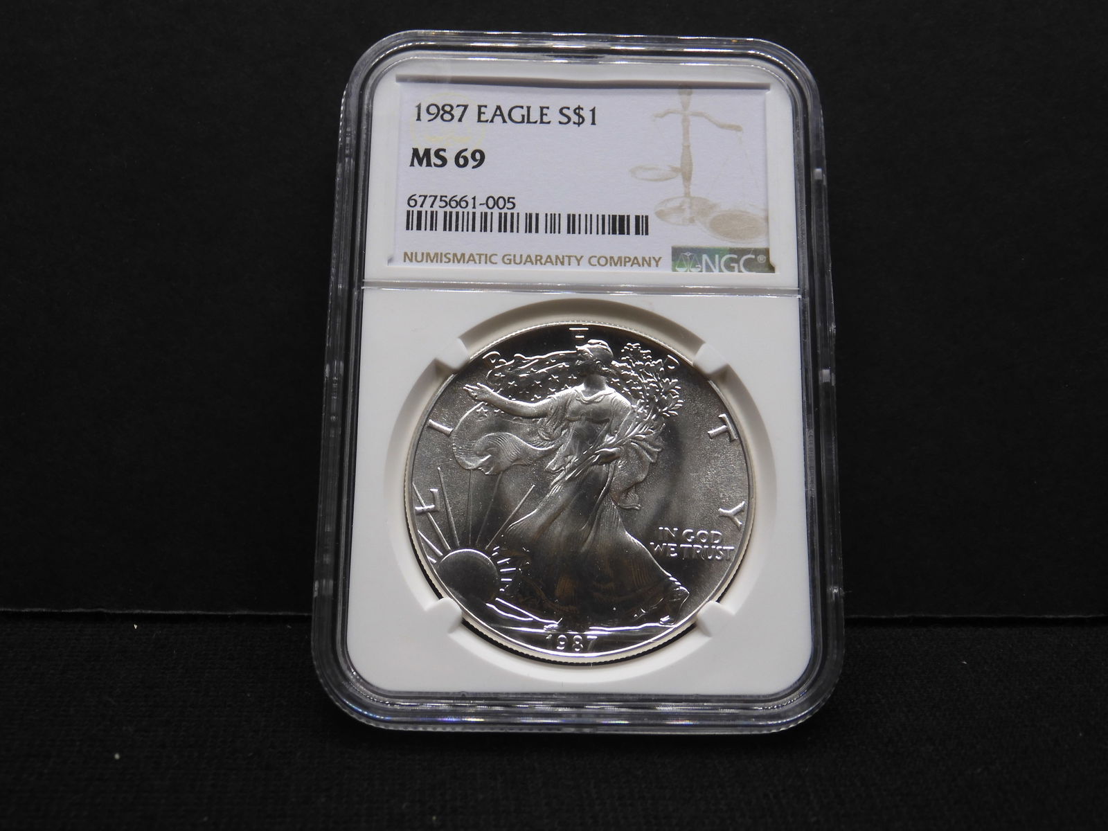 1987 American Silver Eagle - NGC MS69 (1 of 4)
