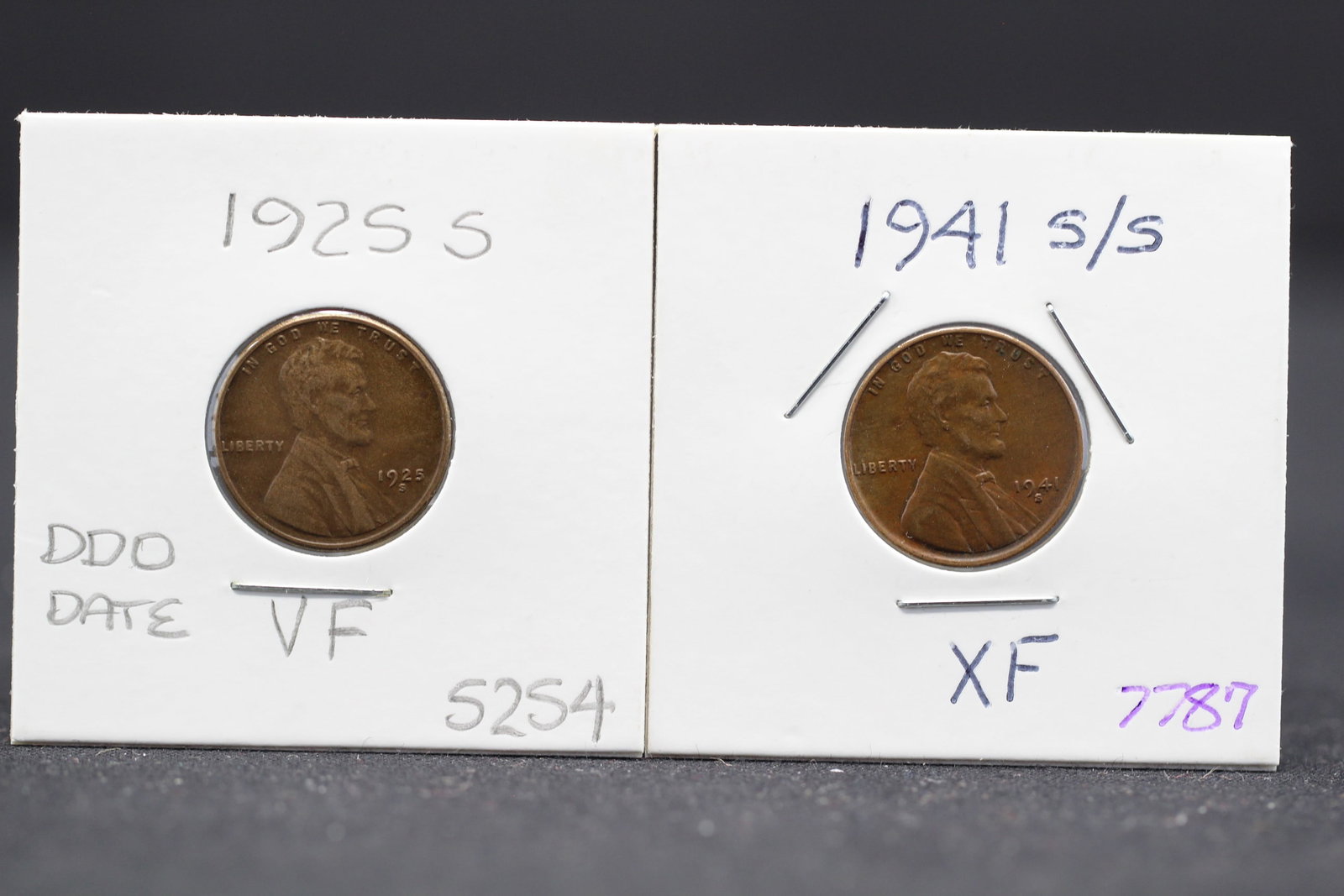 2 Error coins: 1925 S DDO vf & 1941 S/S ef WOW: 2 Error coins: 1925 S DDO vf & 1941 S/S ef WOW
