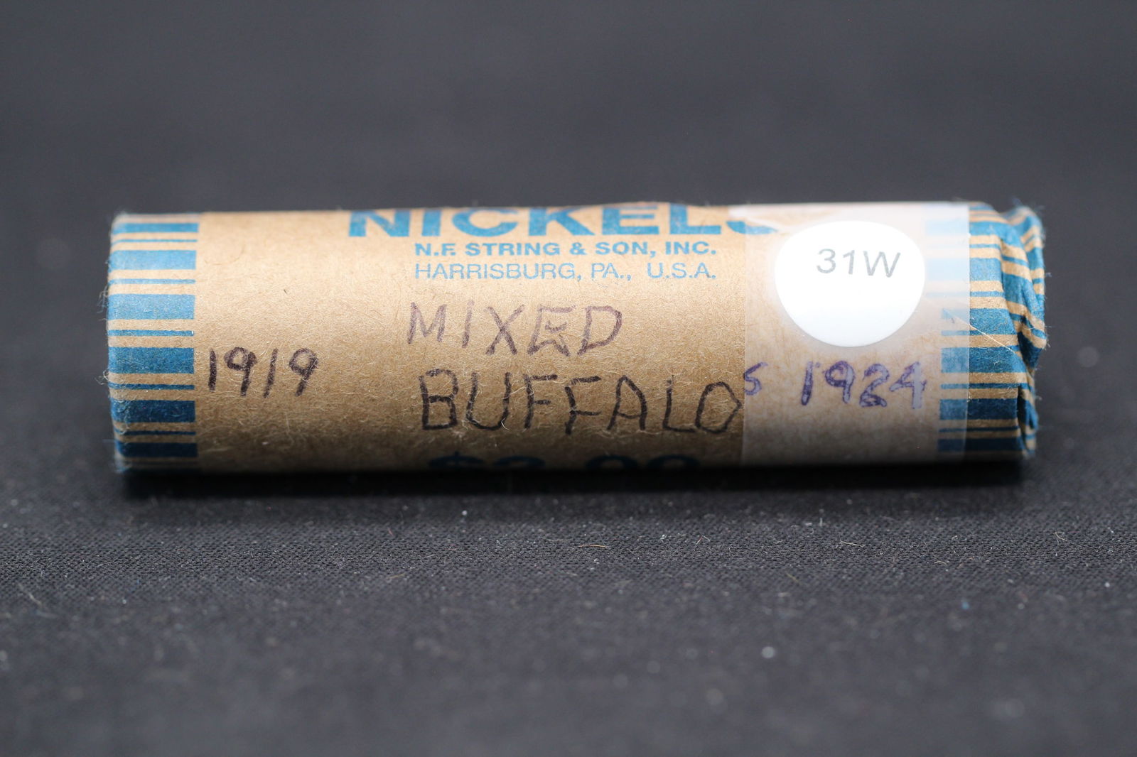 roll of Mixed Buffalo Nickels with ends / 1919 & 1924 (1 of 3)