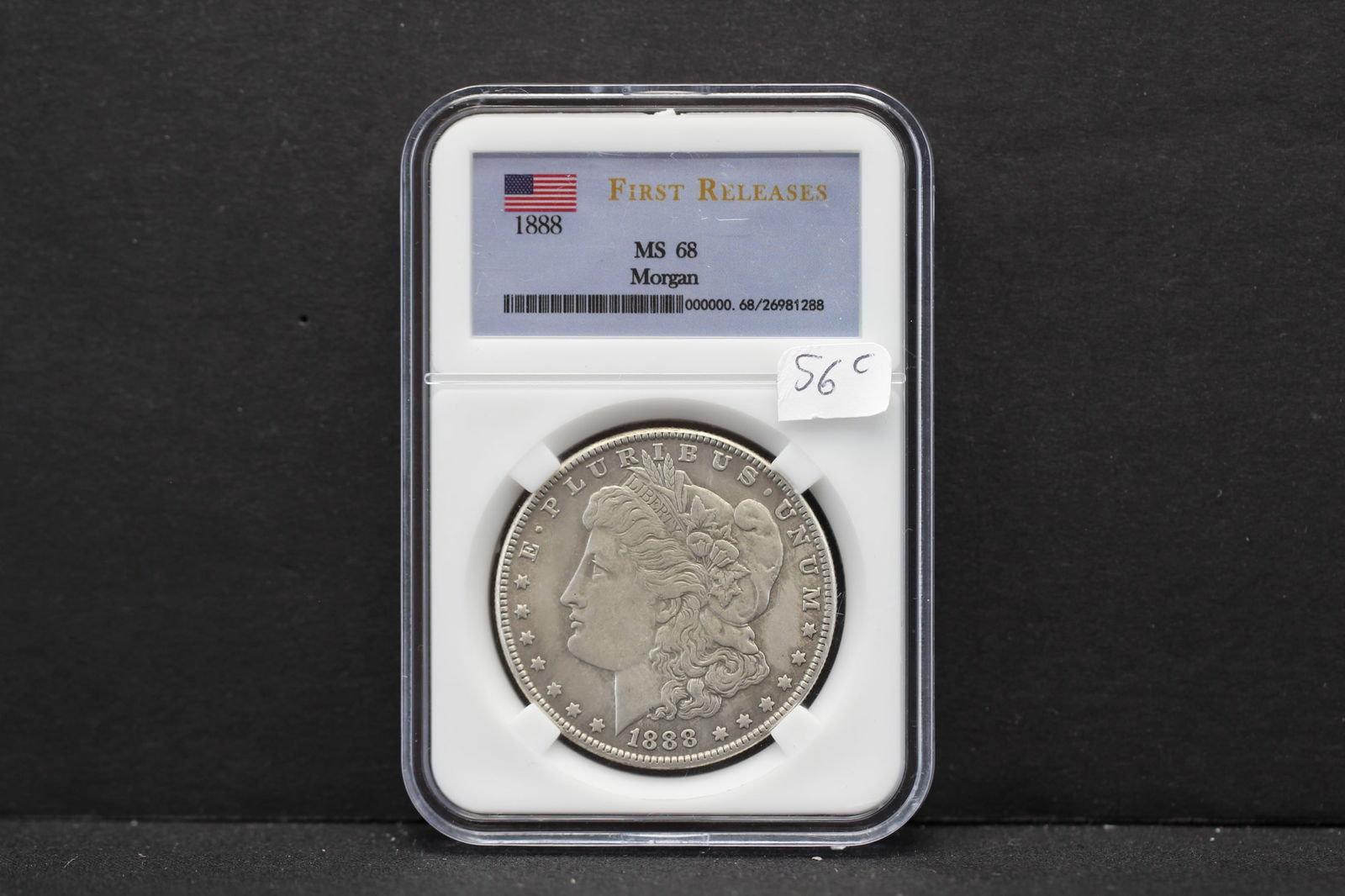 COPY 1888 S, (Key-Only 657k Ever Minted), Silver Morgan MS68, 136 Years Old! (1 of 4)