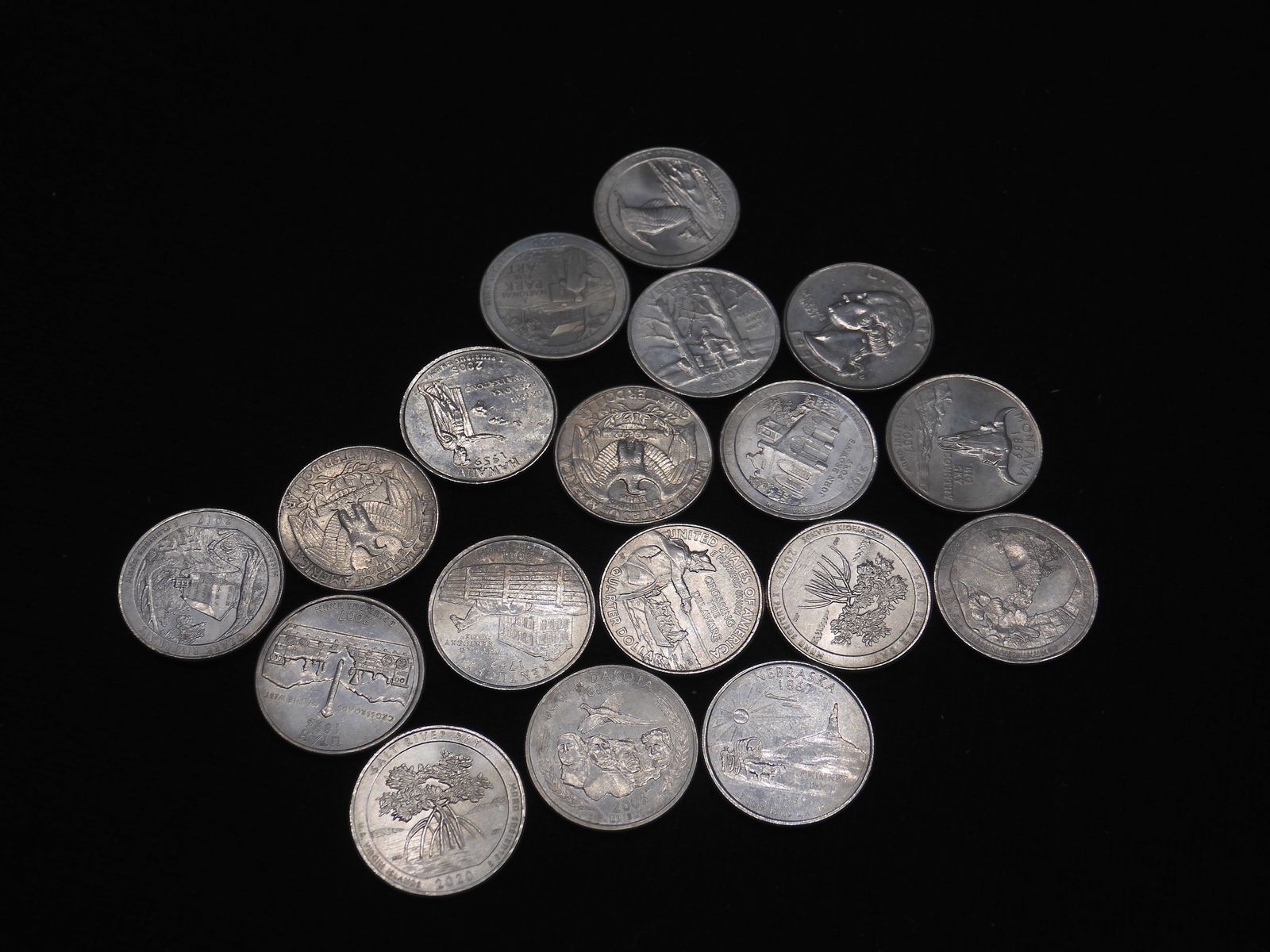 18 Assorted Washington Quarters- Some State Quarters (1 of 4)