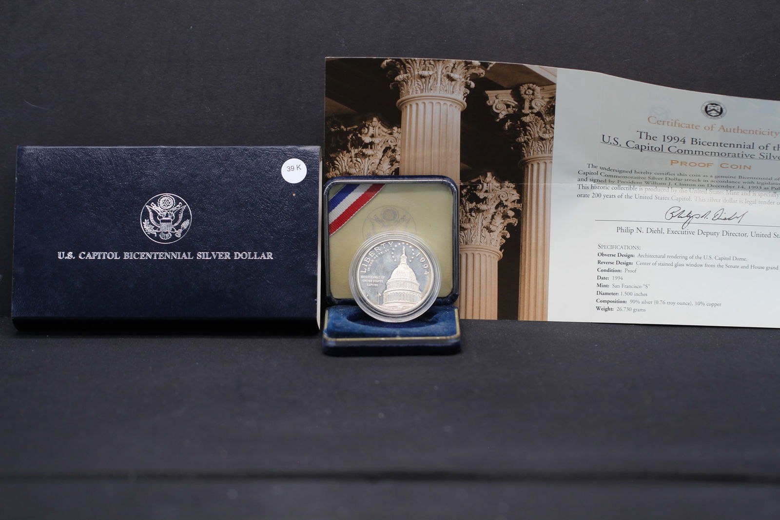 1994-S U.S. Capitol Bicentennial Silver Dollar (1 of 4)