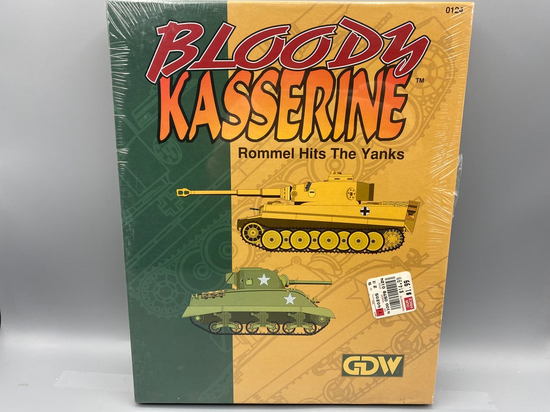1992 GDW Bloody Kasserine Board Game - Sealed (1 of 2)