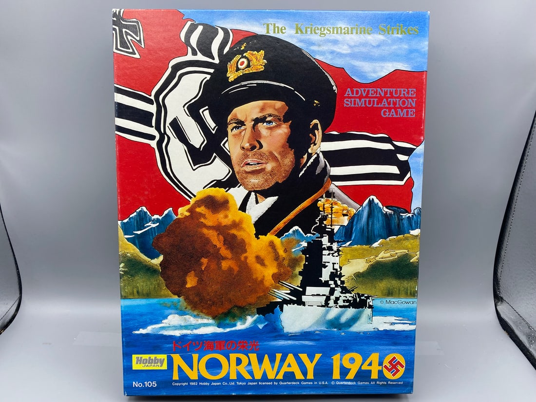 1982 Hobby Japan Norway 1940 #105 Board Game - Unpunched - Unchecked for completeness: 1982 Hobby Japan Norway 1940 #105 Board Game - Unpunched - Unchecked for completeness