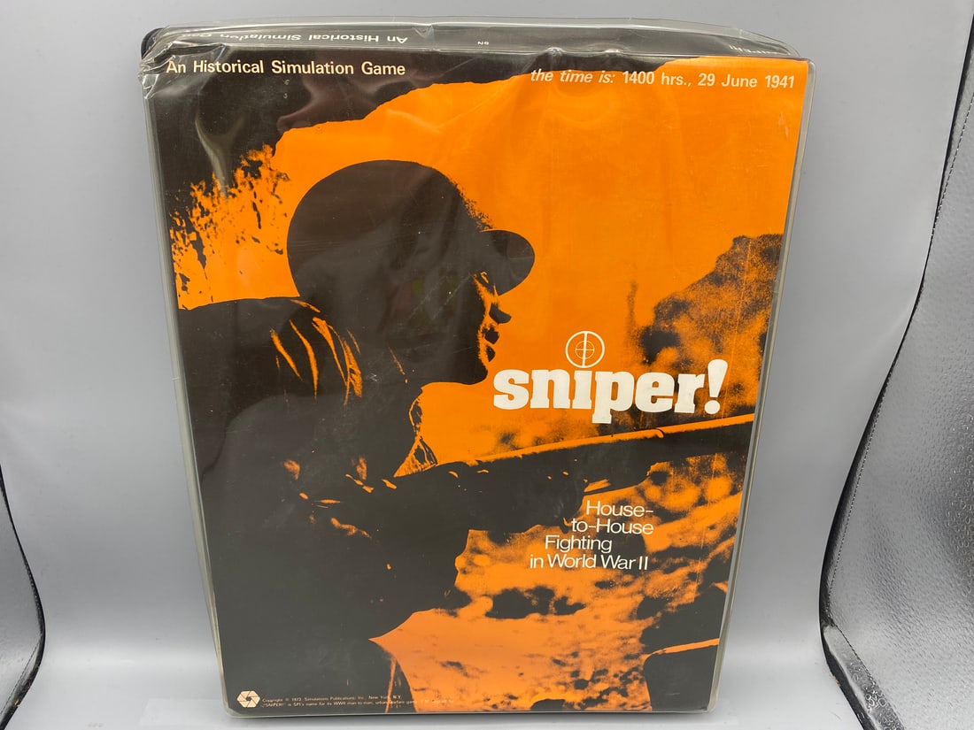 1973 SPI Sniper Historical Simulation Board Game - Unpunched  - Unchecked for completeness (1 of 4)