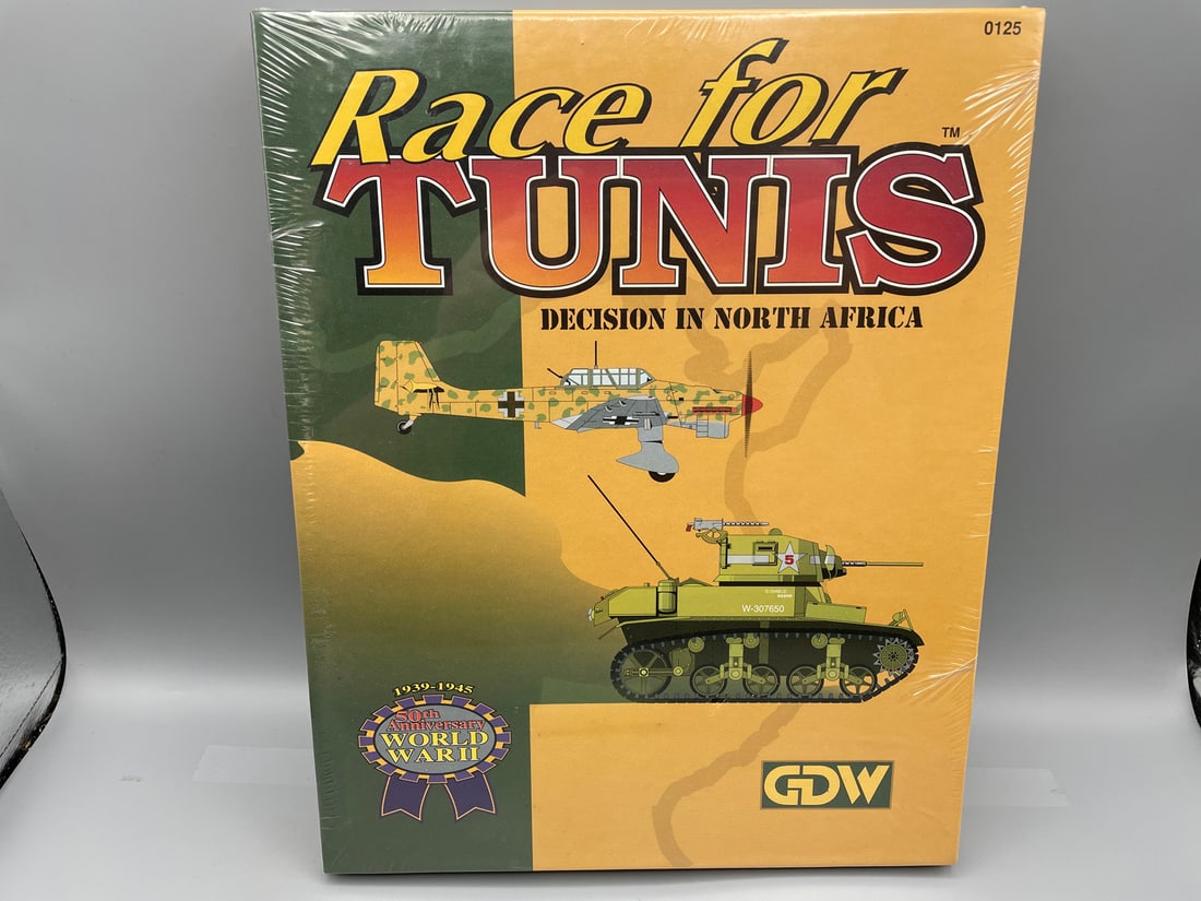1992 GDW Race for Tunis #0125 Board Game - Sealed (1 of 2)