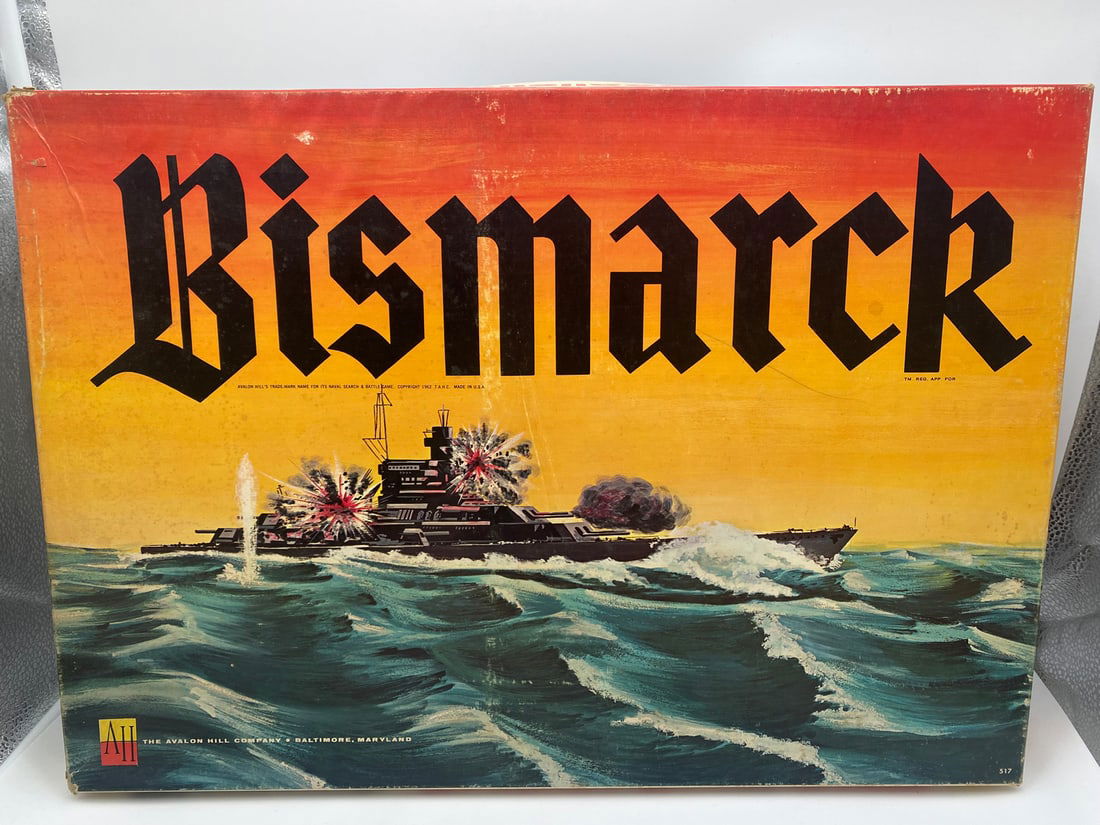 1962 Avalon Hill Bismarck Board Game - Unchecked for completeness (1 of 5)