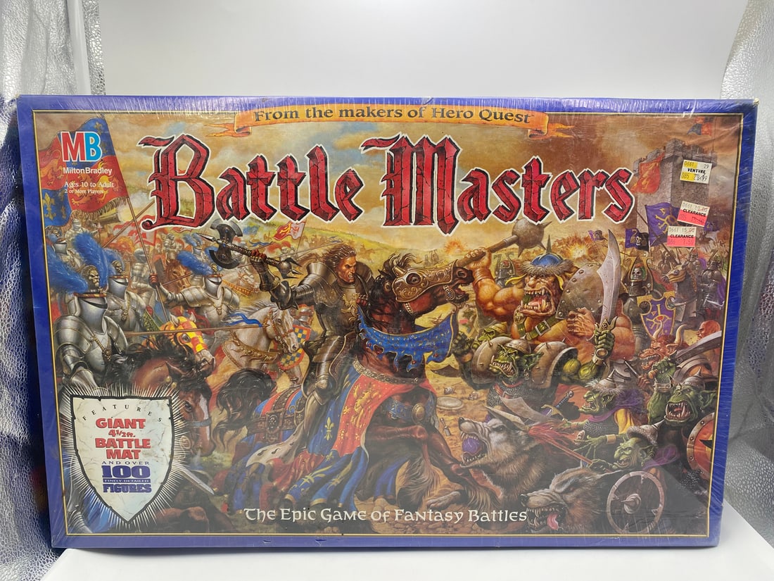 1992 Milton Bradley Battle Masters Epic Game of Fantasy Battles Factory Sealed: 1992 Milton Bradley Battle Masters Epic Game of Fantasy Battles Factory Sealed
