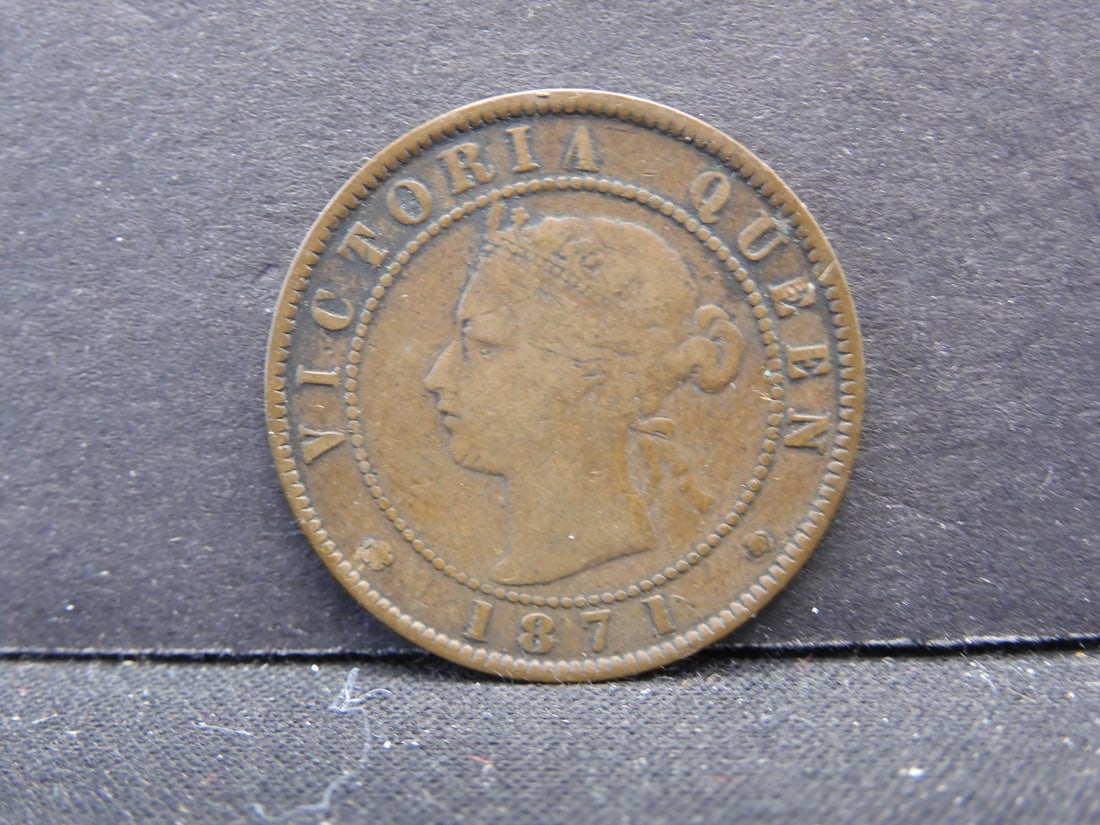 1871-EF/Great Details, Prince Edward Island, Canada One Cent, Low Mintage, 153 Years Old! (1 of 2)