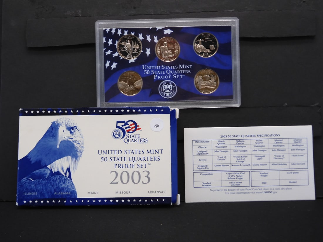 2003-S U.S. Mint State Quarter Proof Set (1 of 3)