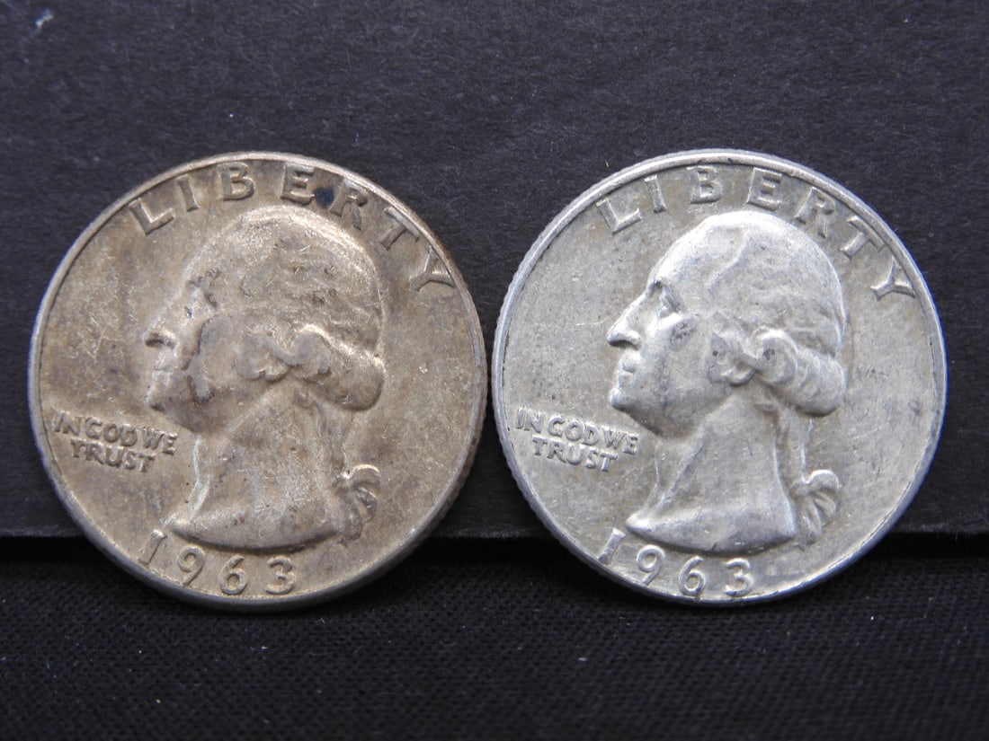 1963-P+D Washington Quarters (1 of 2)