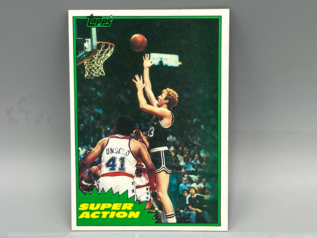 Larry Bird Card 1981-82 Topps Larry Bird Basketball Card - Vintage