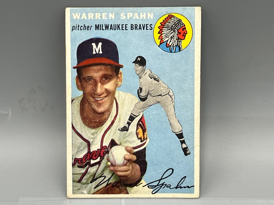 1954 Topps Warren Spahn #20 (1 of 2)