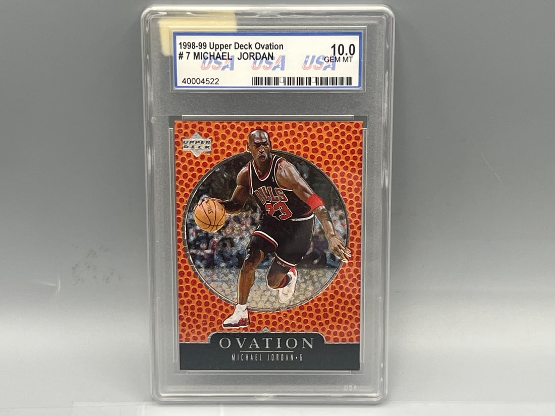 1998-99 Upper Deck Ovation Michael Jordan #7 USA Grading 10 (1 of 2)