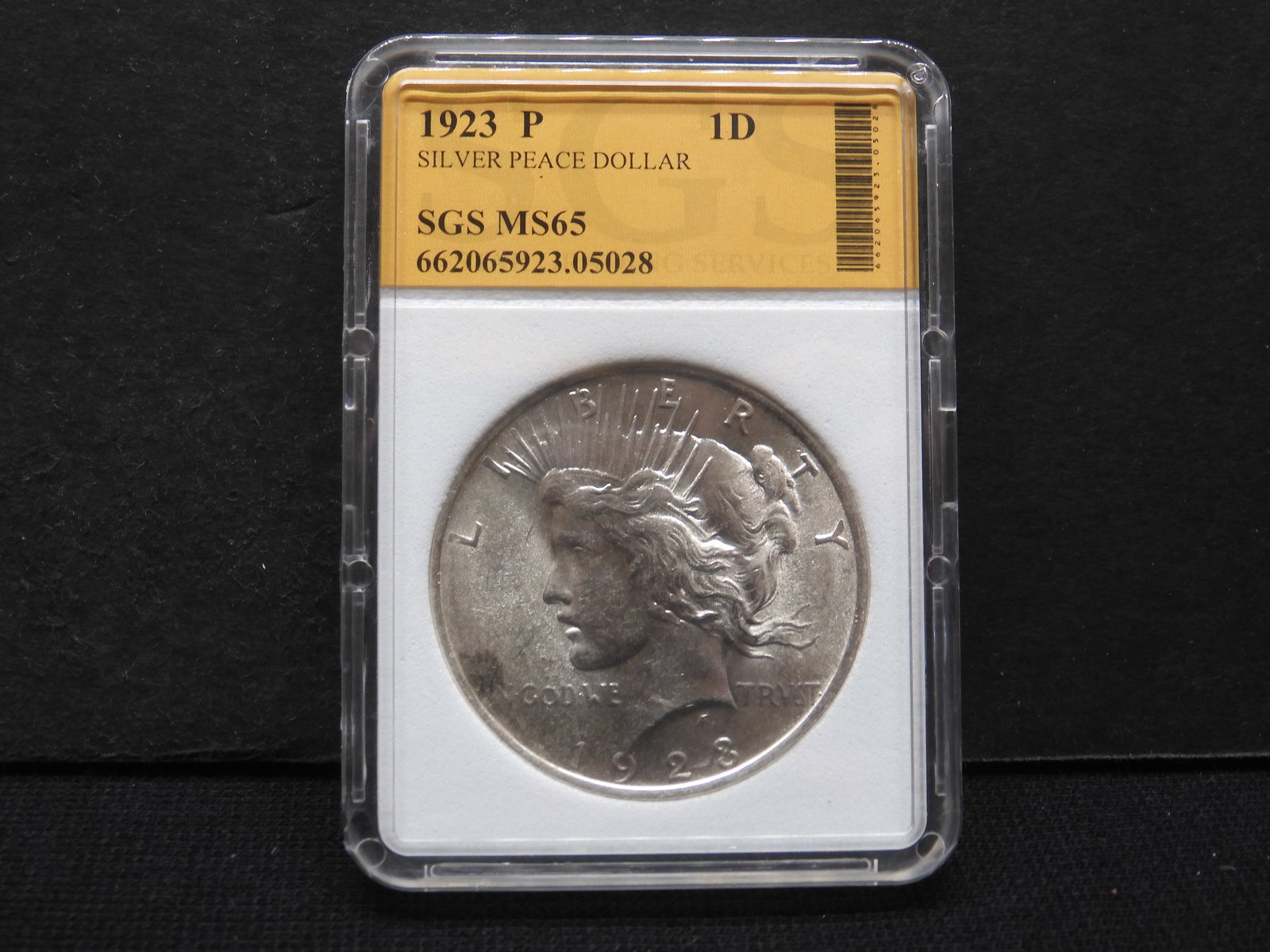 1923-P Peace Silver Dollar - MS65 - GEM BU (1 of 4)