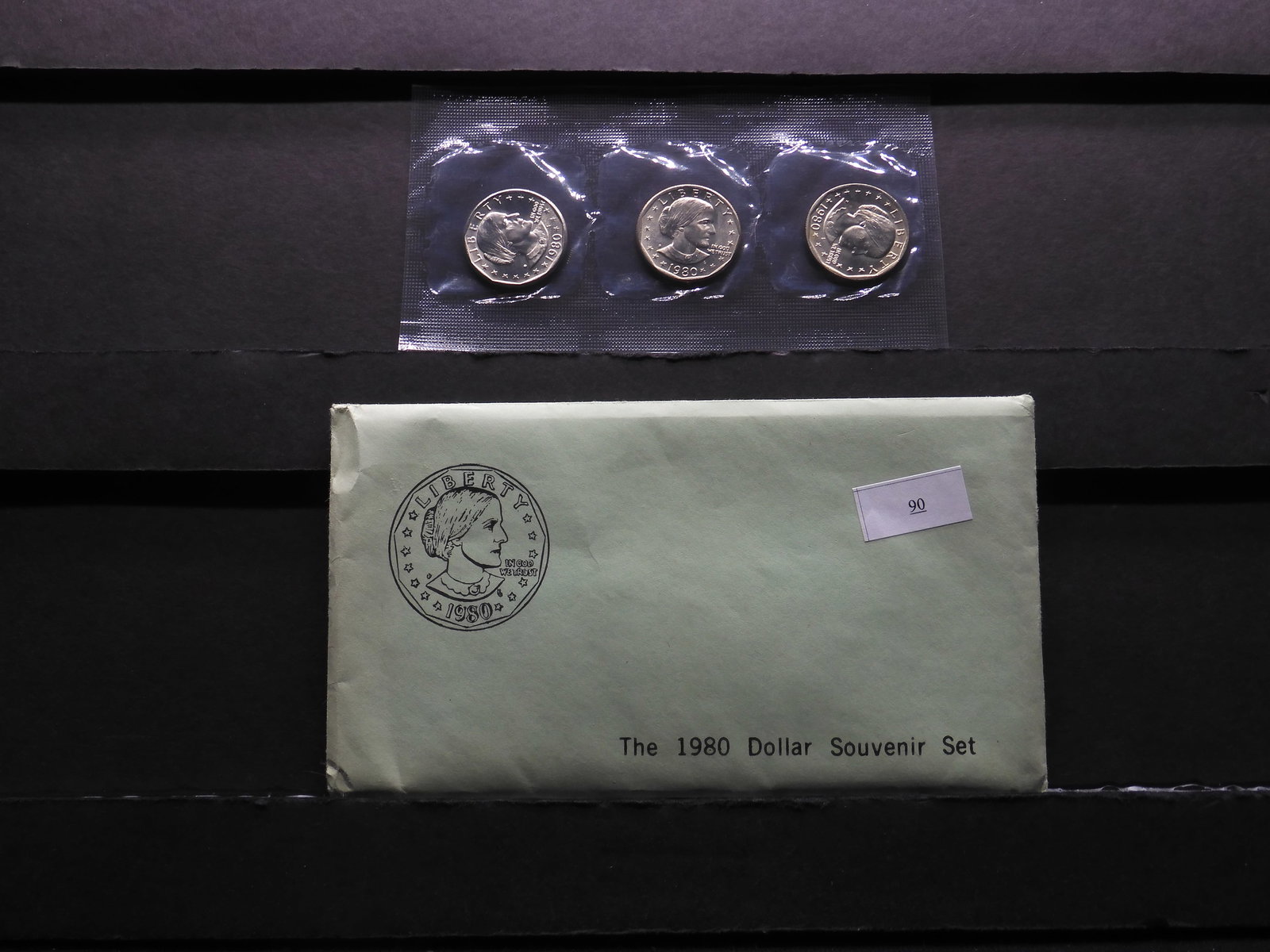 1980 Dollar Souvenir Set - Susan B. Anthony - 3 Coins (1 of 3)