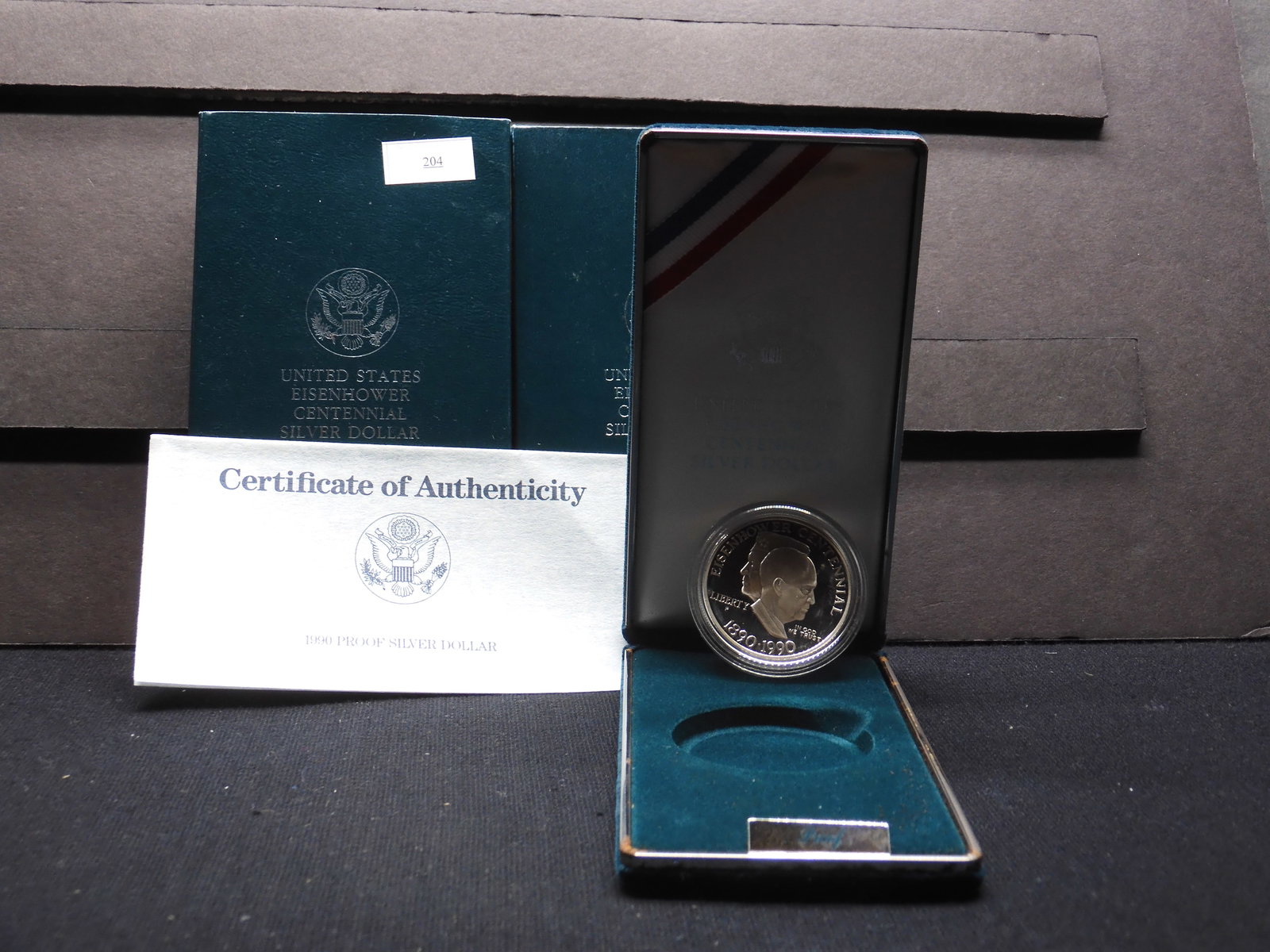 1990-P Eisenhower Proof Silver Dollar - OGP (1 of 4)