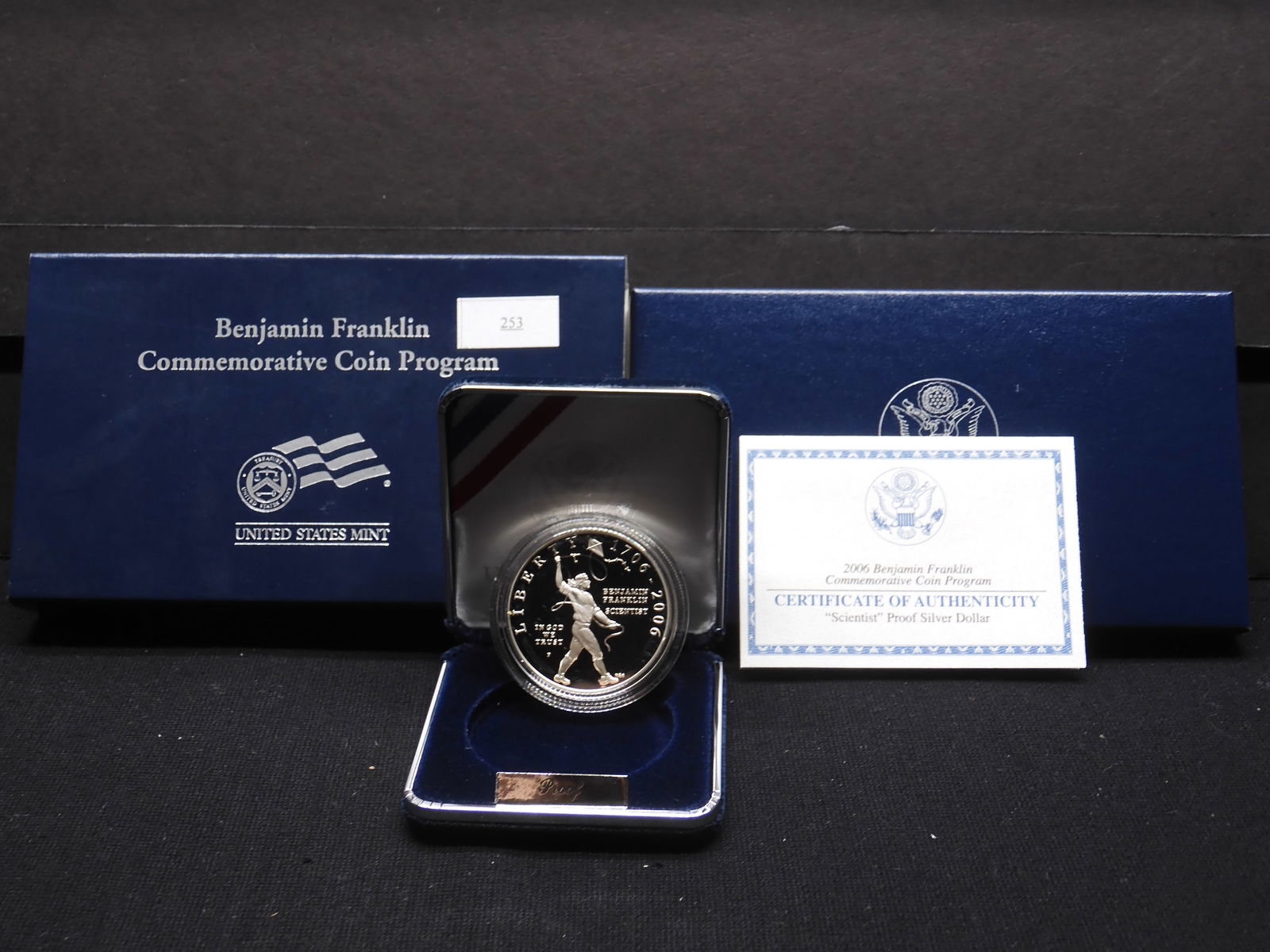2006-P Benjamin Franklin "Scientist" Proof Silver Dollar - OGP (1 of 4)