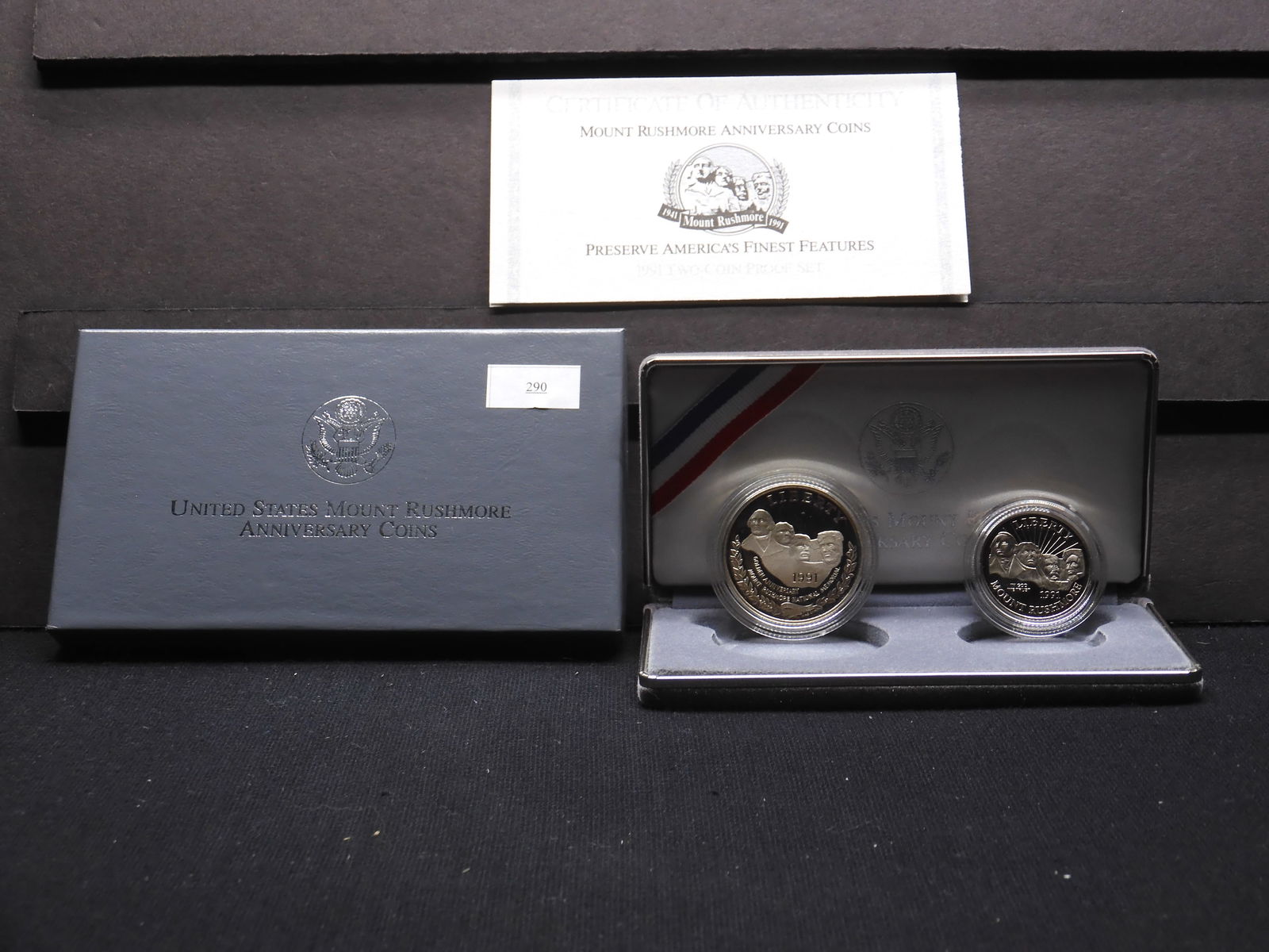 1991-S Mount Rushmore 2 Coin Proof Set - OGP (1 of 4)